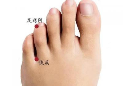 足少阳胆经经穴：侠溪穴