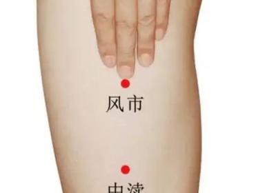 足少阳胆经经穴：风市穴