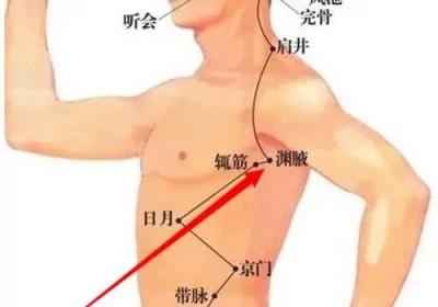 足少阳胆经经穴：渊腋穴
