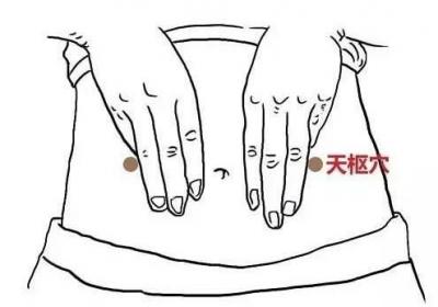 足阳明胃经经穴：天枢穴