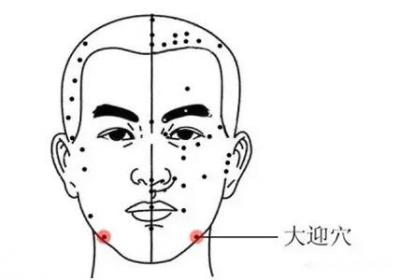 足阳明胃经经穴：大迎穴