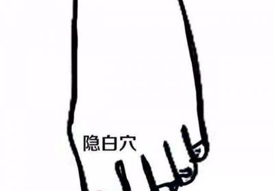 足太阴脾经经穴：隐白穴
