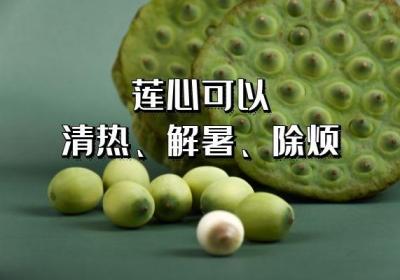 作为药材的莲心的功效和作用与禁忌是什么？
