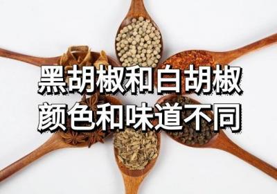 黑胡椒和白胡椒的区别是什么？哪种更好呢？