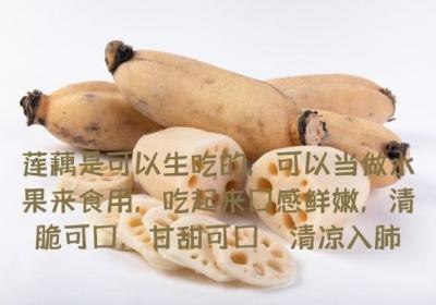 你知道莲藕可以生吃吗？以及莲藕的功效与作用有哪些呢？